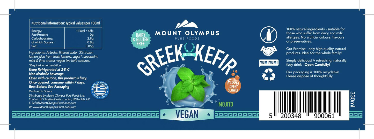 vegan kefir, probiotic drink, gut health, dairy free, eco friendly, microbiome, natural