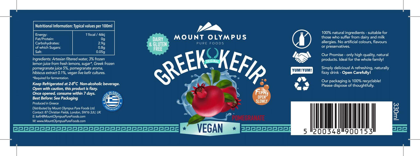 vegan kefir, probiotic drink, gut health, dairy free, eco friendly, microbiome, natural