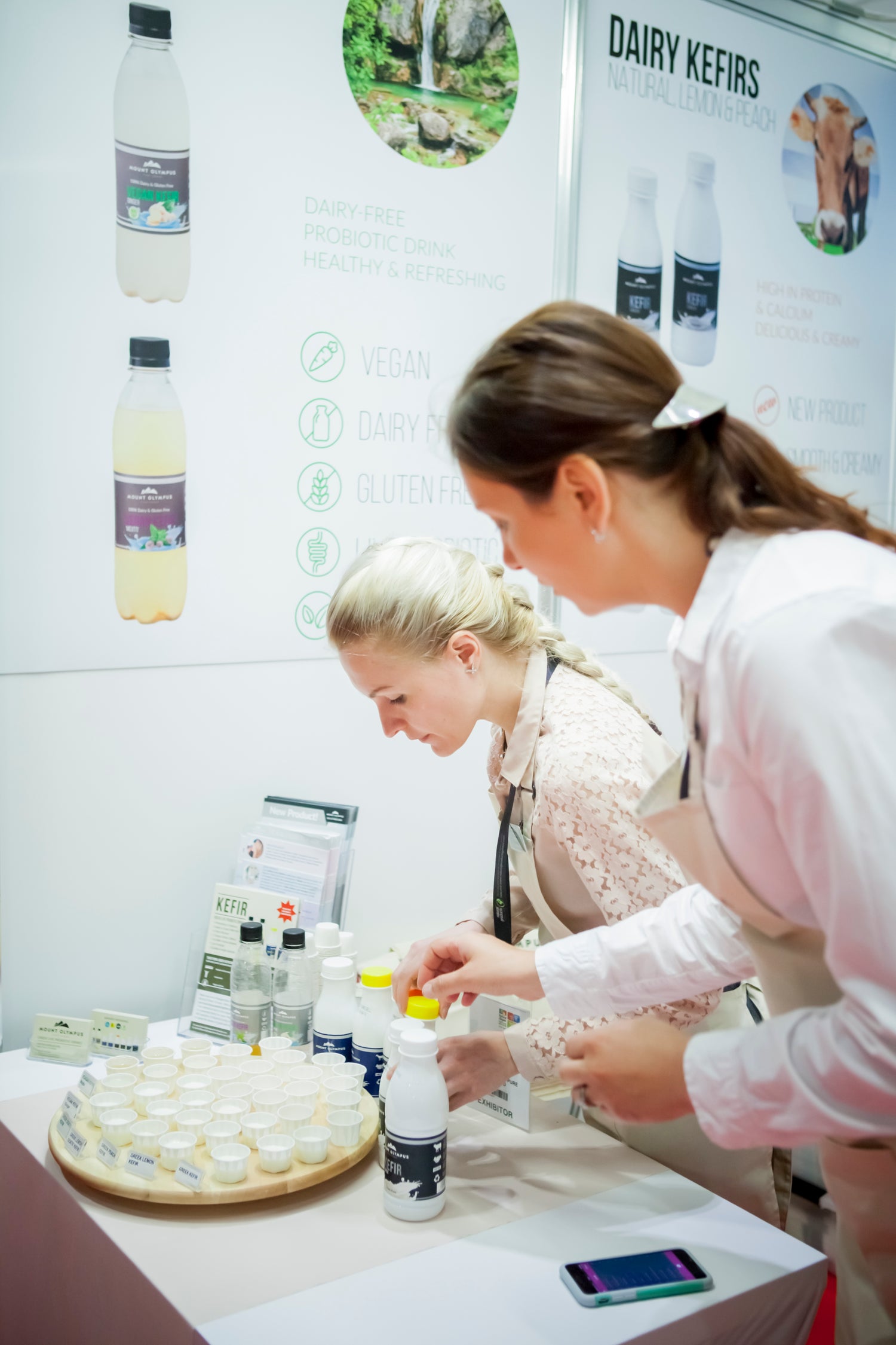 Mount Olympus Pure Foods' team completing a taste test