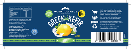 Greek Lemon Goats Milk Kefir - 330ml | Award Winning Goat Kefir